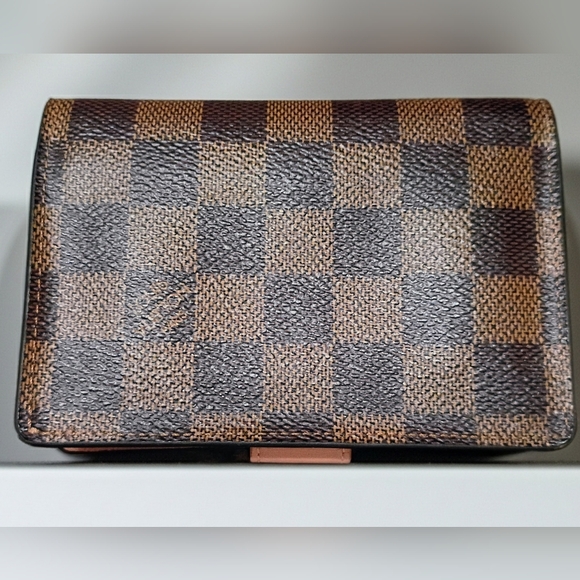 Louis Vuitton Juliette Compact Wallet Damier Ebene / Rose Ballerine. - Picture 4 of 11